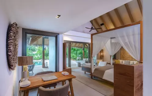 TWO BEDROOM BEACH POOL VILLA MASTER BEDROOM